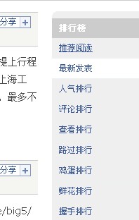 日志不能按热度排名