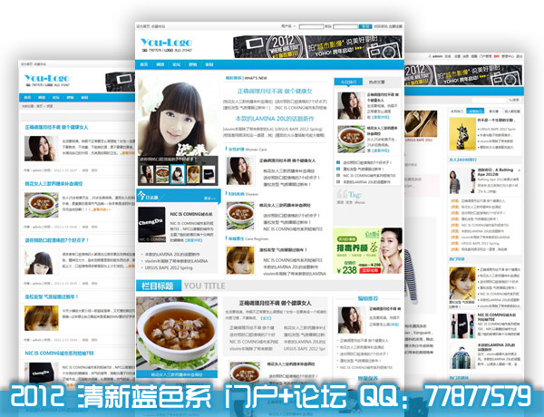 2012 清新蓝色系 discuz2.0 discuz2.5风格 门户 论坛.jpg