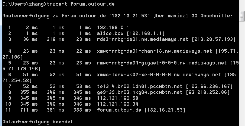 tracert