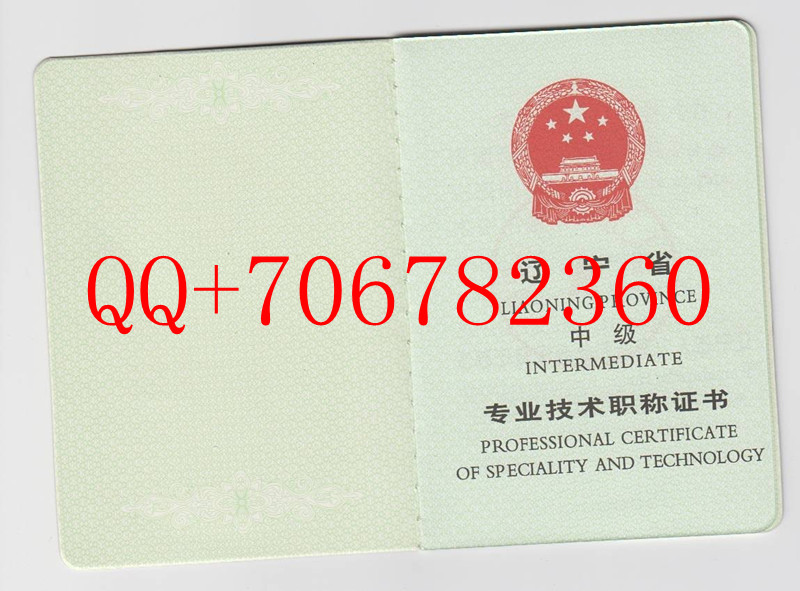 辽宁省工程师証樣本