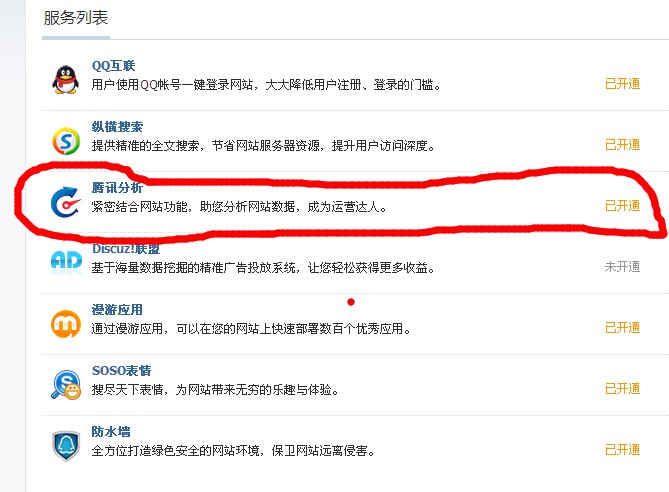 显示开通