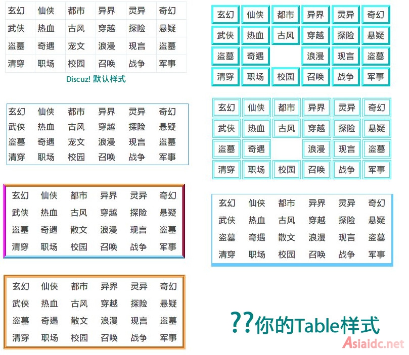 Table表格自定义美化插件Mytable应用截图-2