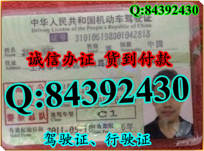 2016年 新版 驾驶证样本 驾驶证样本图片