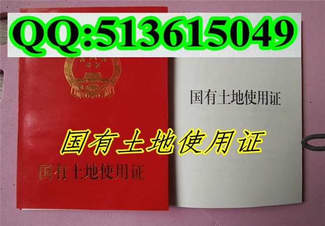 新版 国有土地使用证样本 河北 河南 广东