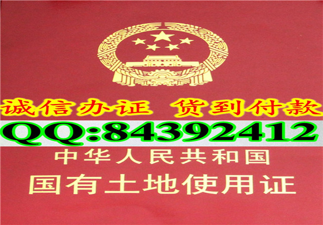 新版 国有土地使用证样本 河北 河南 广东