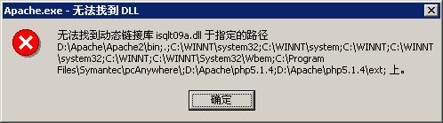 Apache启动的错误