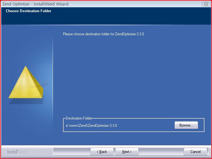 选择zend 安装路径
